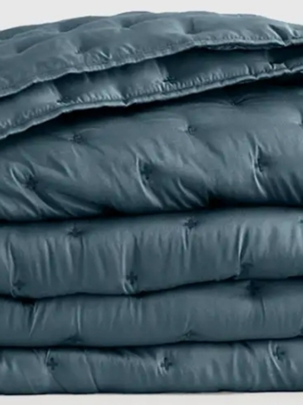 Quince King Bamboo Quilt - Navy - New With Tags - No Shams - Picture 2 of 5